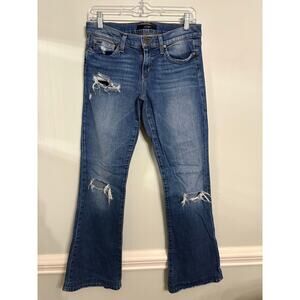 Joe’s Jeans Rocker Bootcut Jeans Women’s 28 Distressed Medium Wash Stretch Denim